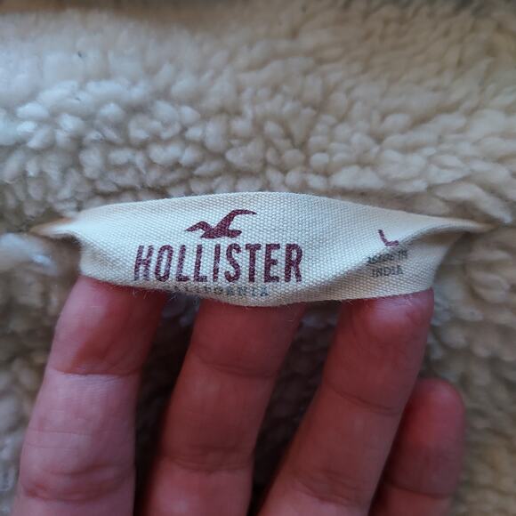 Hollister Navy Blue Fleece Lined Jacket Size L - Picture 5 of 11